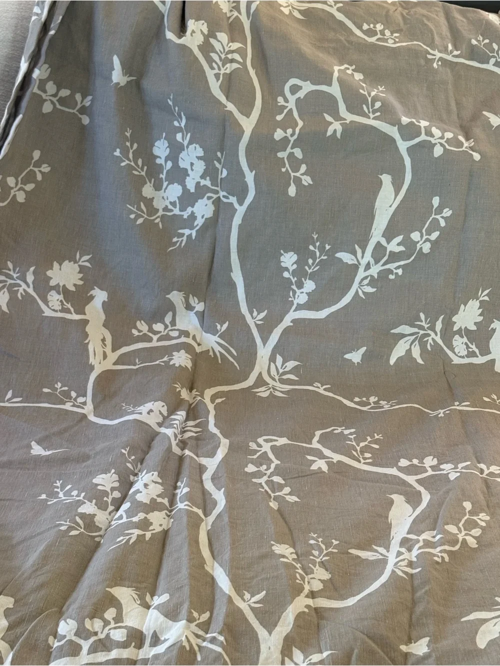 Ballard designs queen linen duvet cover and 1 euro sham